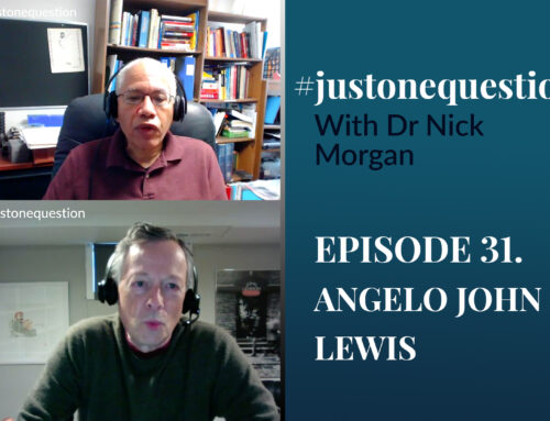 Just One Question Episode 31: Nick chats with life coach and fellow communicator Angelo John Lewis