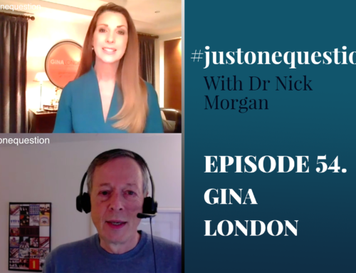 Just One Question Episode 55: Nick chats with leadership communications Gina London.