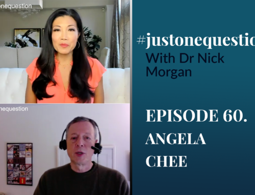 Just One Question Episode 60: Nick talks to media communication coach, and speaker Angela Chee